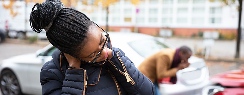 patient with pinched nerve in need of auto accident injury care in Garland